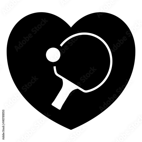 Tennis rackets and flight ball solid icon, tennis concept. Vector graphics. Table tennis likeness, sport sign on white background, glyph style mobile or design.