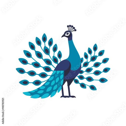 Stylized_blue_peacock_with_spread_tail_feathers