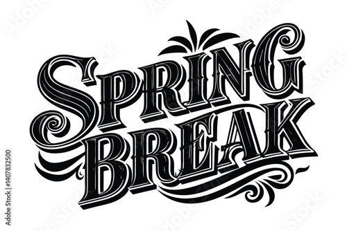 Photos Spring Break vector illustration