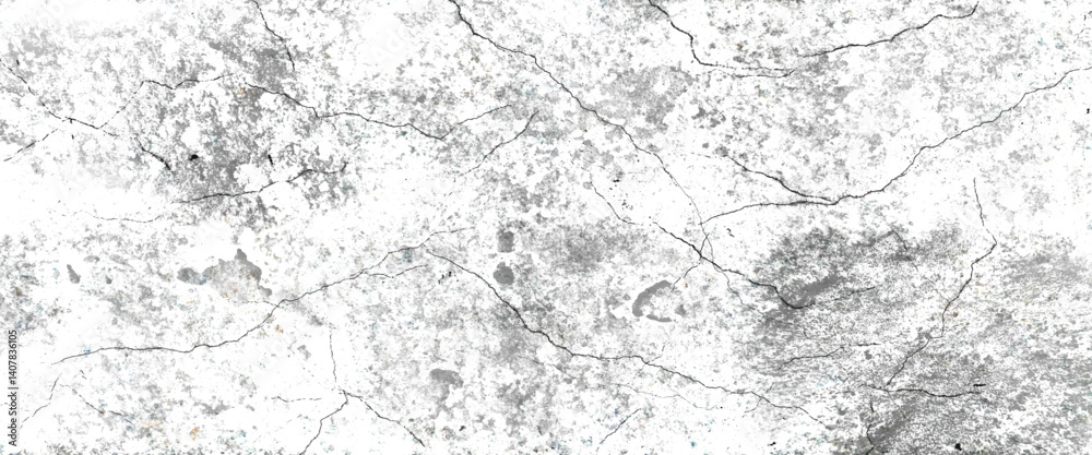 Fototapeta premium Abstract background of grunge white, black damaged rusty crack and scratch wall texture design. gray concreate surface plaster old rough dirty wall texture, white marble texture, grunge texture.