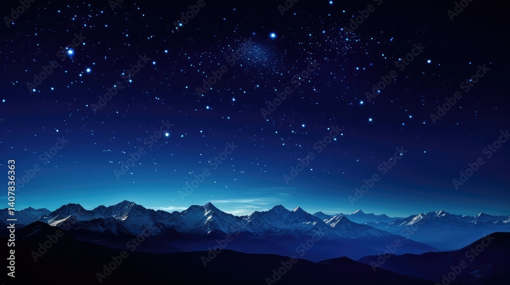 night stars on blue night stars on blue