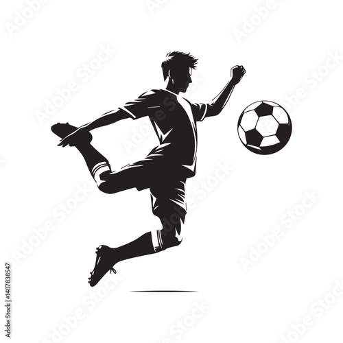 football player kicking ball