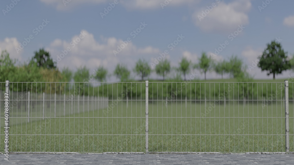 Fototapeta premium 3D Zaun