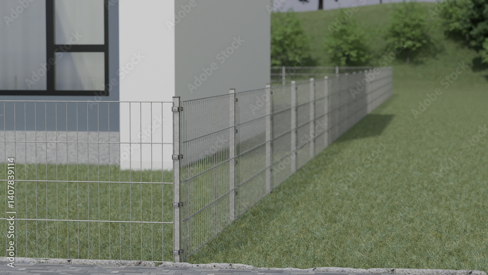 Fototapeta premium 3D Zaun
