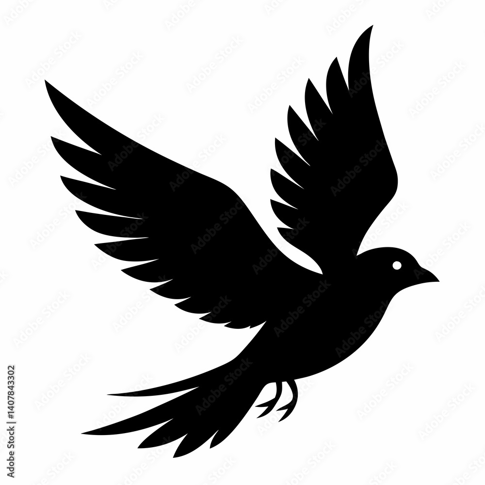 Fototapeta premium dove silhouette vector