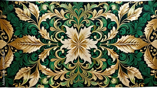 high-detail fractal design radiates outward