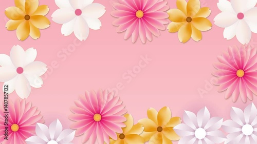 pink flowers background