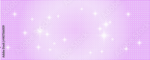 Obraz na płótnie Disco ball seamless pattern. Disco party glitter pink metal background, sparkle mosaic tile w salonie