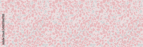 Obraz na płótnie Seamless pink terrazzo pattern with marble texture. Modern abstract vector design w salonie
