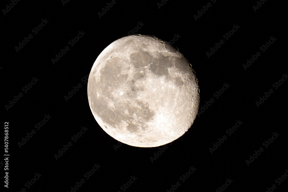 Fototapeta premium full moon over black
