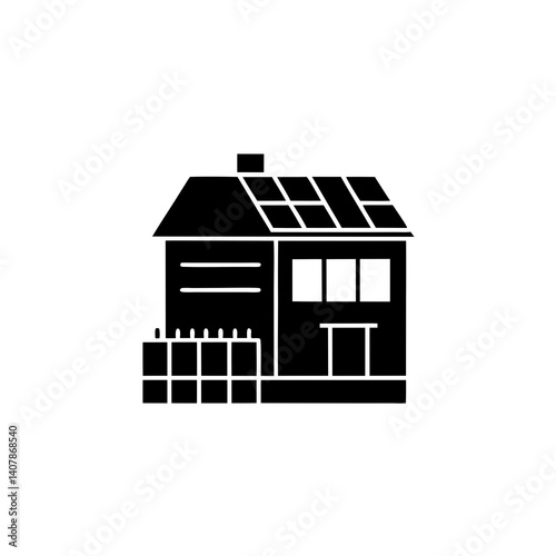 creative details Modern House Icon Vector Illustration