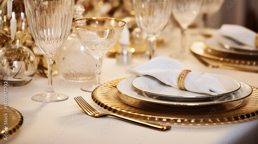 Fototapeta premium pristine gold on white