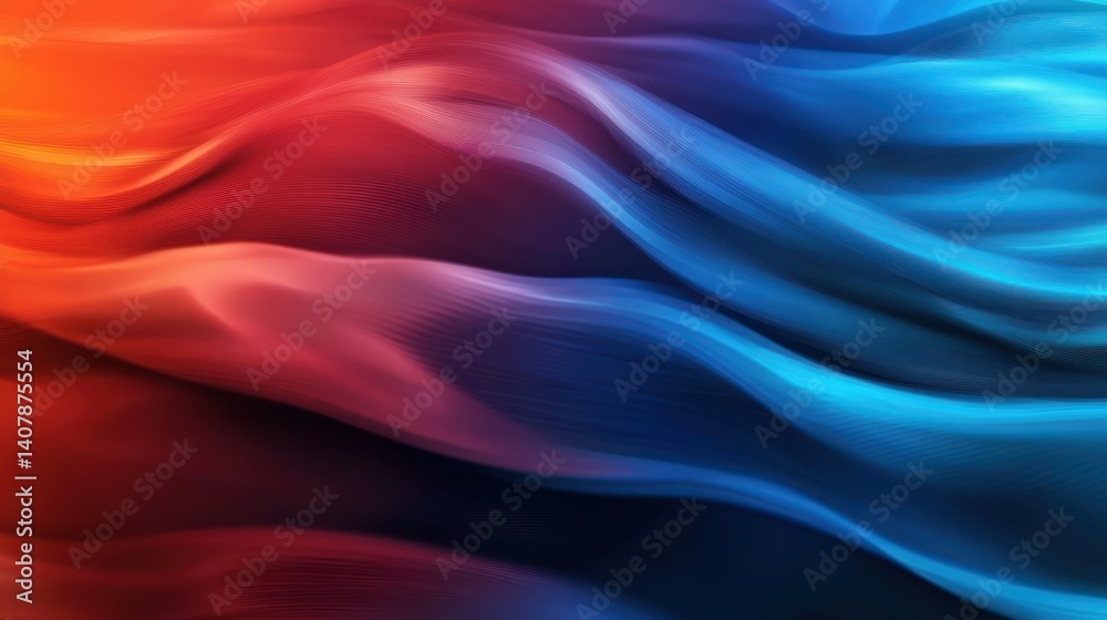 Obraz premium Abstract vibrant flowing fabric texture background