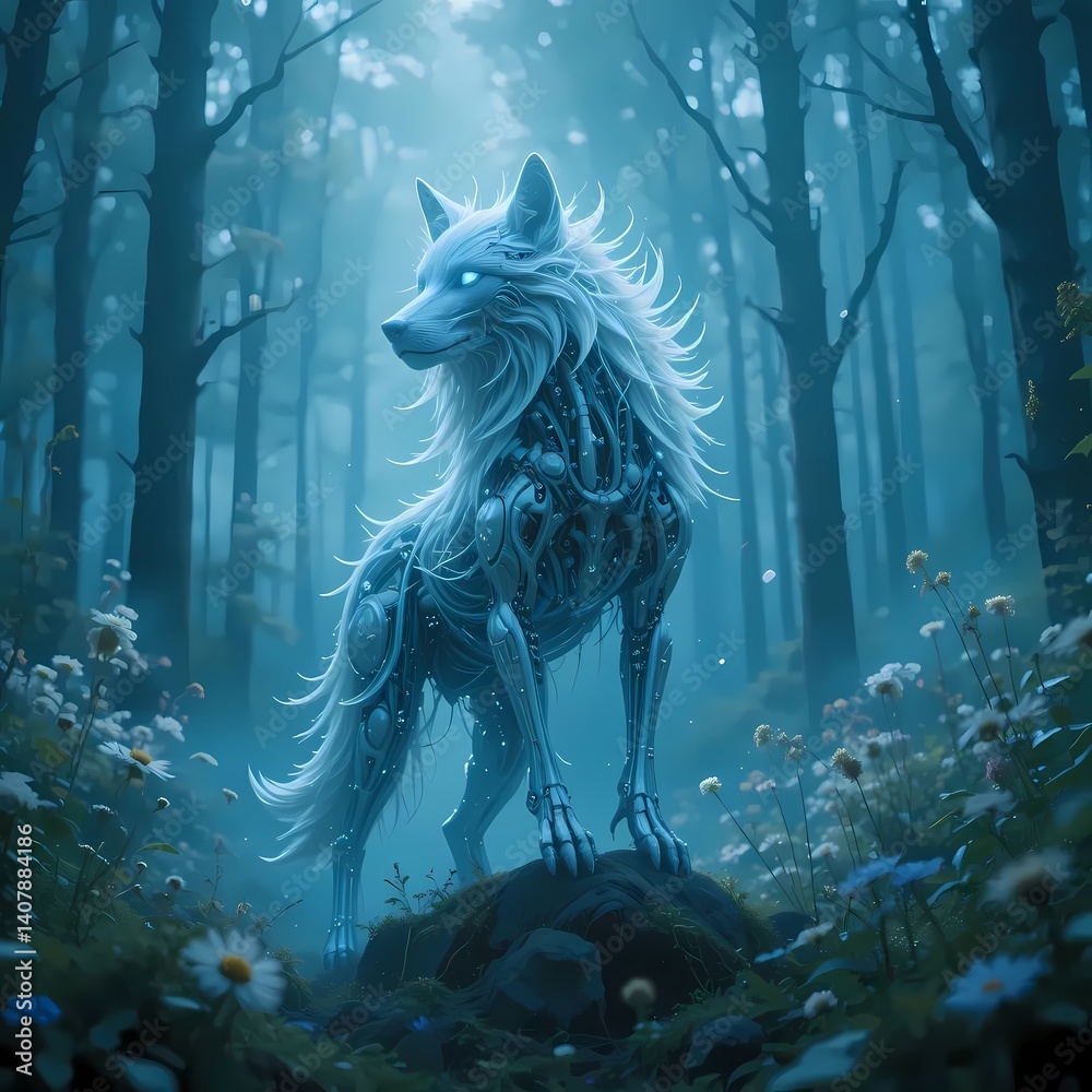 Obraz premium the fairy tale wolf