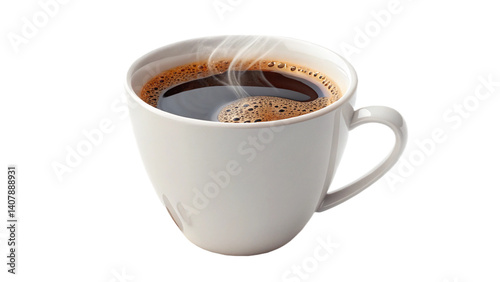 coffee cup isolated on transparent background, AI