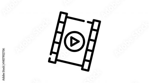 icon line motion graphic video