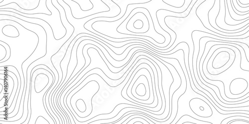 Abstract wave paper curved reliefs background. Modern design with White background with topographic wavy pattern design. paper texture Imitation of a geographical map shades. White background.