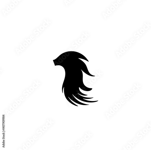 Horse tail icon vector illustration