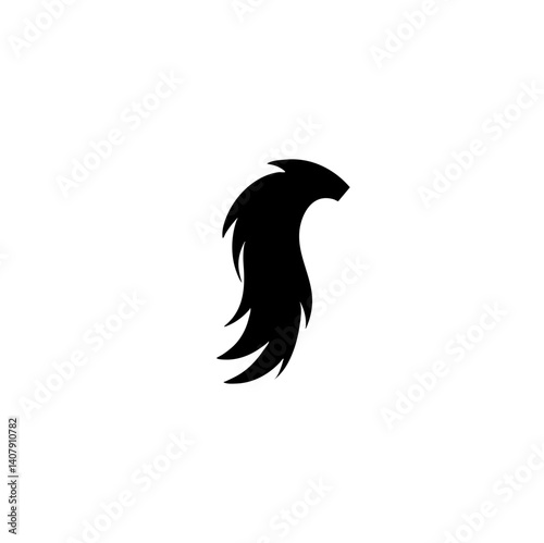 Horse tail icon vector illustration