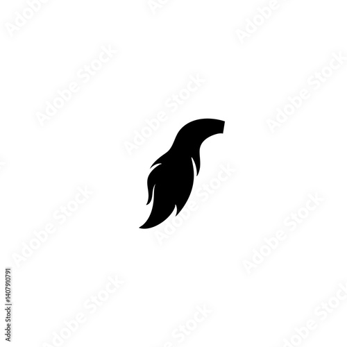 Horse tail icon vector illustration