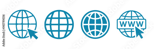 Website icon set. Web icons vector. go to our website sign. online www website icon sheet. Vector. Illustration 