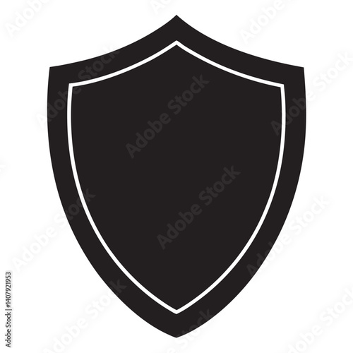 Sheild silhouette vector
