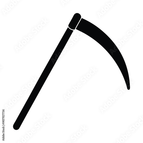 Sickle simple style  vector silhouette