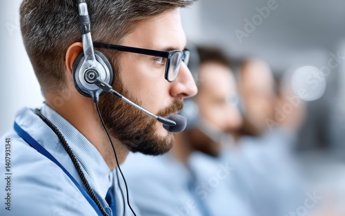 Paramedic using wearable headset to stream patient condition live to ER doctor, enabling hands-free remote diagnostics and early decision-making., copy space for text - assessment