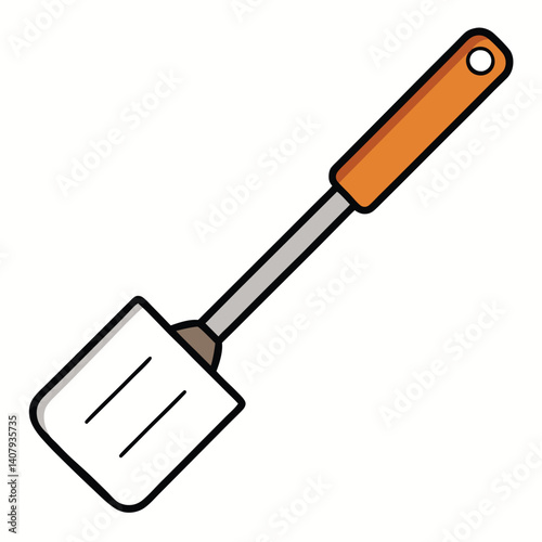 Spatula illustration flat vector design