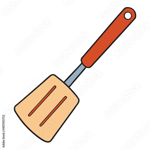 Spatula illustration flat vector design