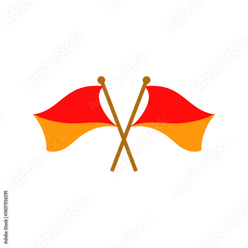 Semaphore flags icon photo