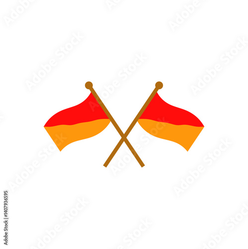 Semaphore flags icon photo