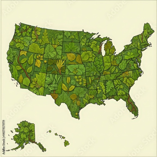 Obraz na płótnie usa map of united states america us w salonie