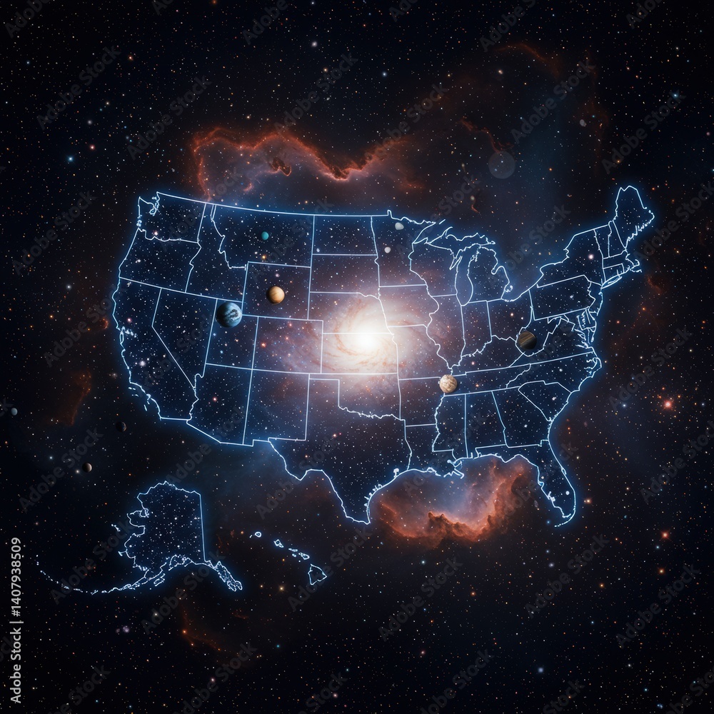 usa map of united states america us
