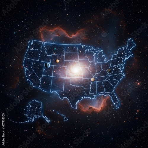 Obraz na płótnie usa map of united states america us w salonie