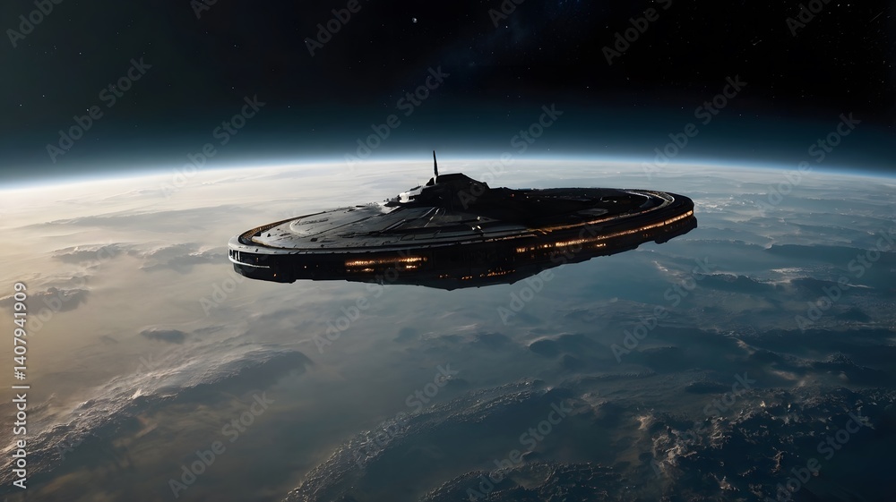 Obraz premium spaceship in space