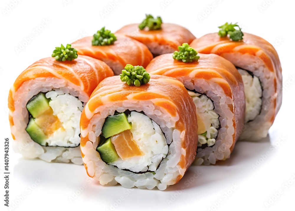 Smoky Salmon Sushi Rolls Smoky Salmon Sushi Rolls