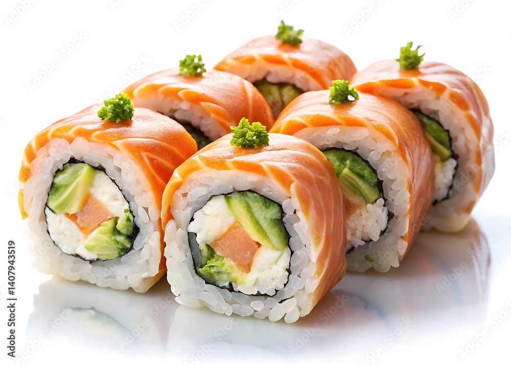 Smoky Salmon Sushi Rolls Smoky Salmon Sushi Rolls