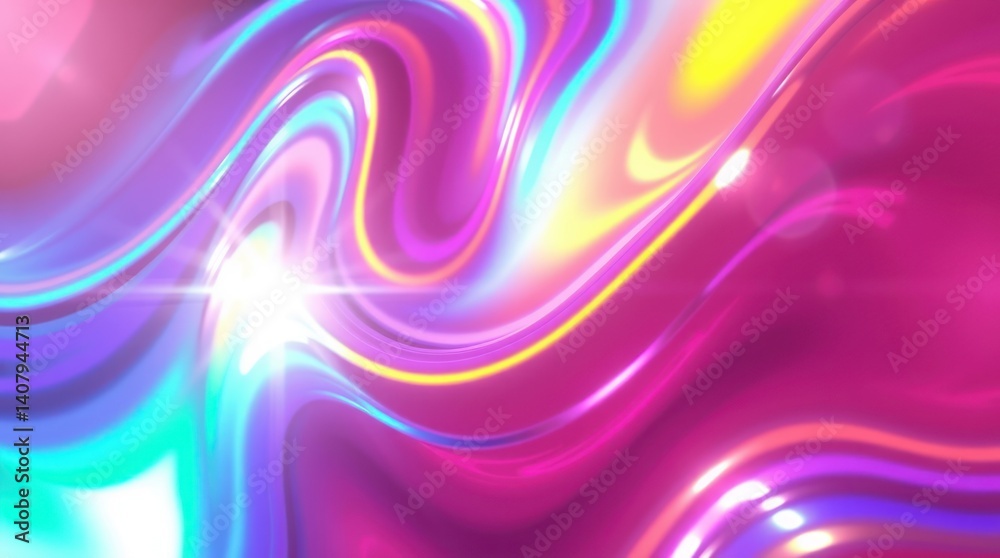 Obraz premium Abstract vibrant fluid design