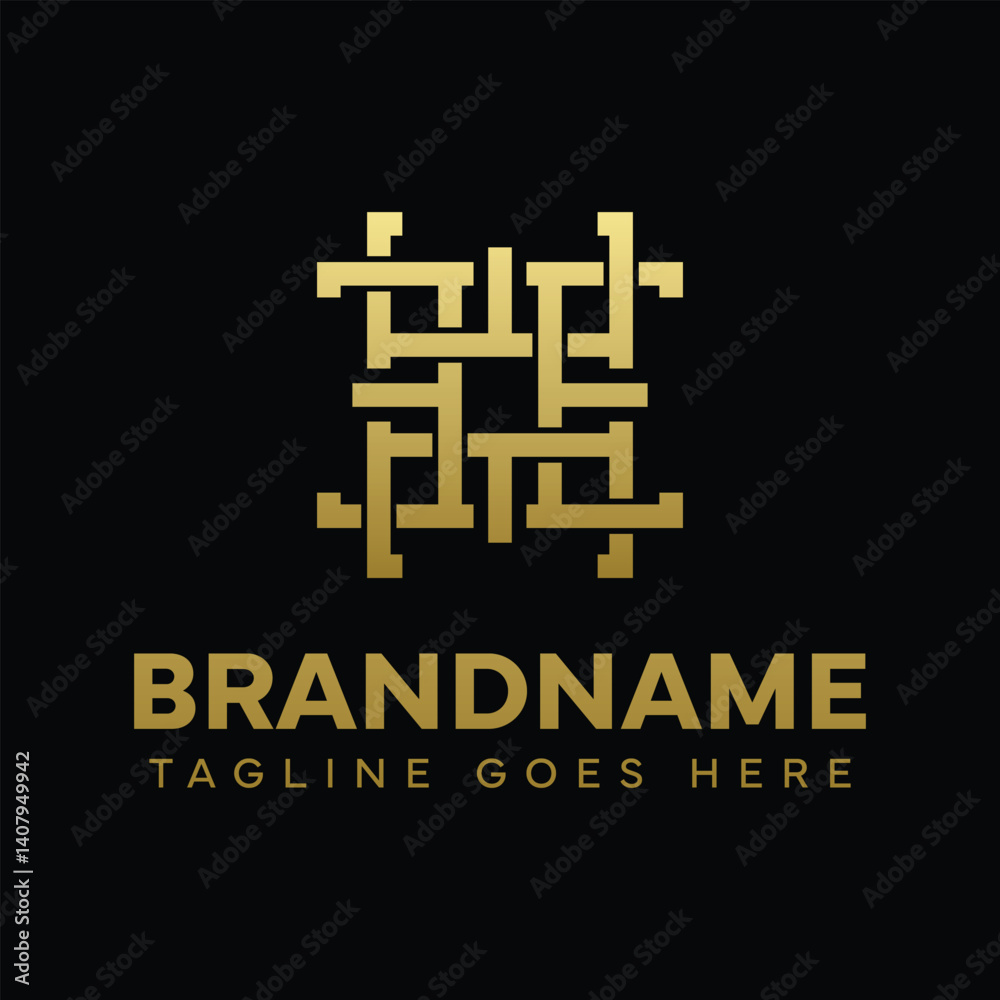 Letters EEEE Ornament Logo, symbolizing elegance, harmony, and creativity Letters EEEE Ornament Logo, symbolizing elegance, harmony, and creativity