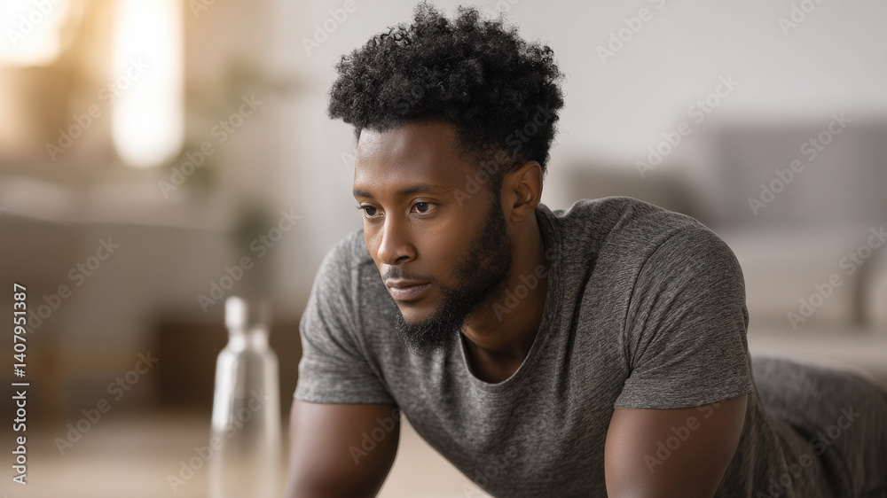 Man Relaxing at Home Man Relaxing at Home