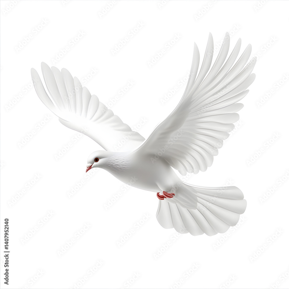 Obraz premium Bird-Inspired Objects and Wildlife Isolated on White Background