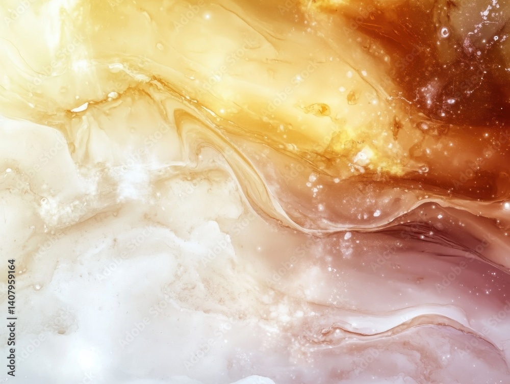 Obraz premium Watercolor texture with flowing pigment and paper grain, artistic background