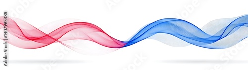 Abstract Red Blue Waves
