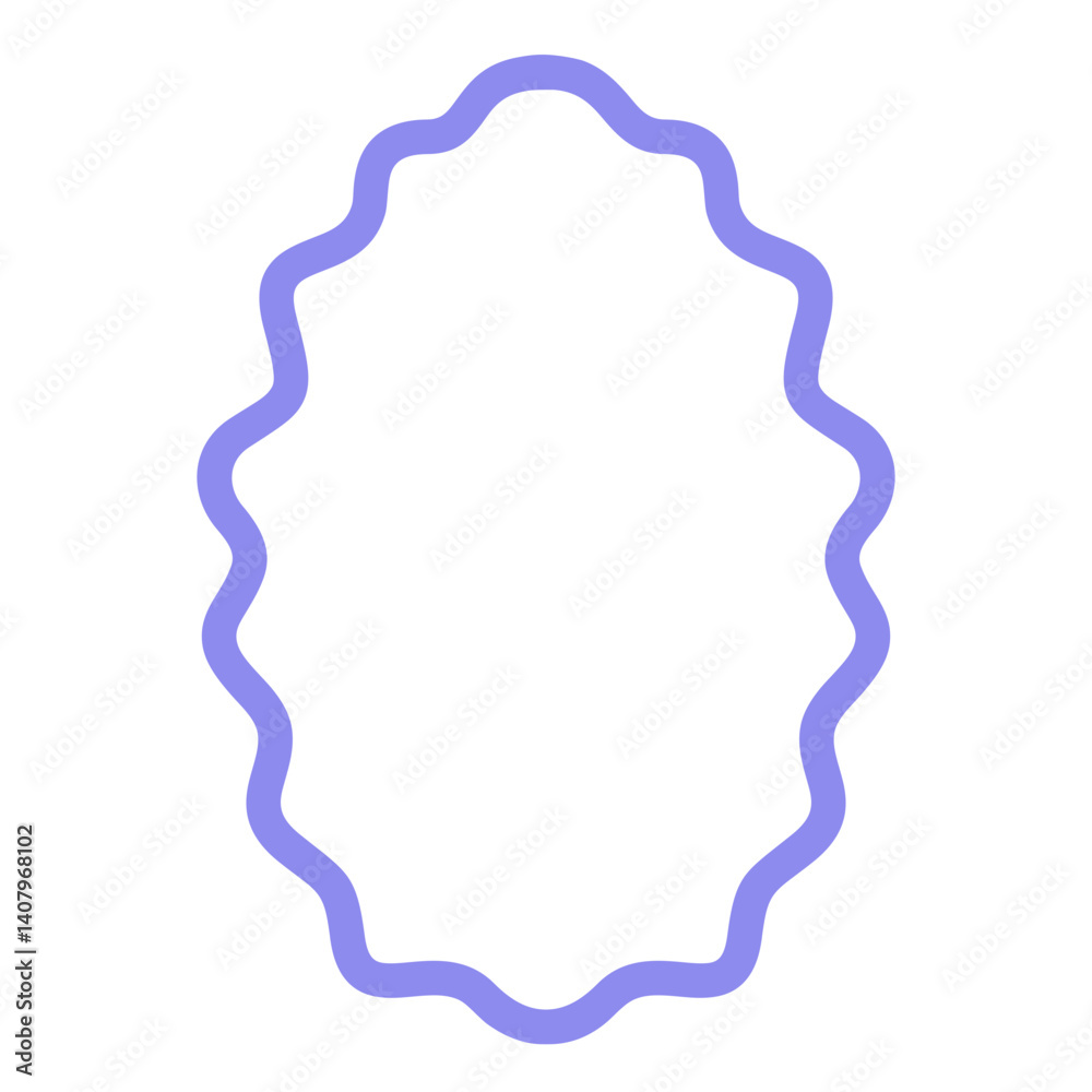 Fototapeta premium Wavy frame vector 