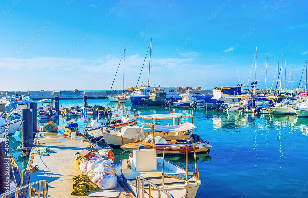 The old fishing port in Jaffa, Tel Aviv, Israel