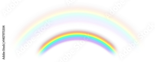 Rainbow icon, rainbow. Raindrops on transparent background. Realistic spectrum rainbow on a transparent background png.	