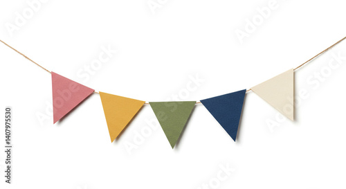 Bunting flags attached to a string. The triangular flags come in green, red, and beige hues with floral and checkered patterns. Perfect for festive events, celebrations, or casual decorative setups. Free Download Bunting flags attached to a string. The triangular flags come in green, red, and beige hues with floral and checkered patterns. Perfect for festive events, celebrations, or casual decorative setups. - GFXLoad
