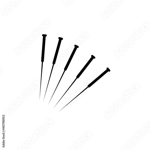 acupuncture needles icon