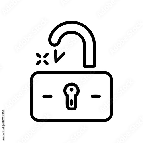 Open padlock icon
